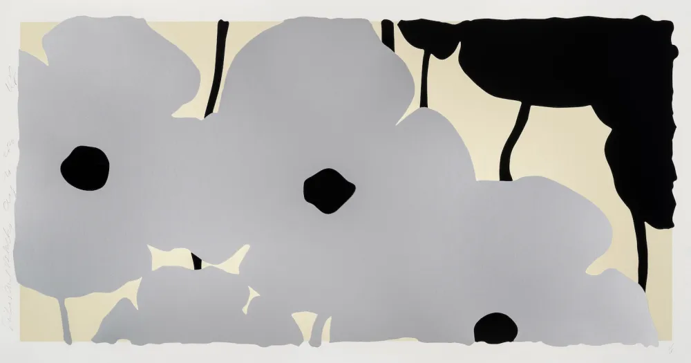 Zeefdruk Sultan - Silver Poppies