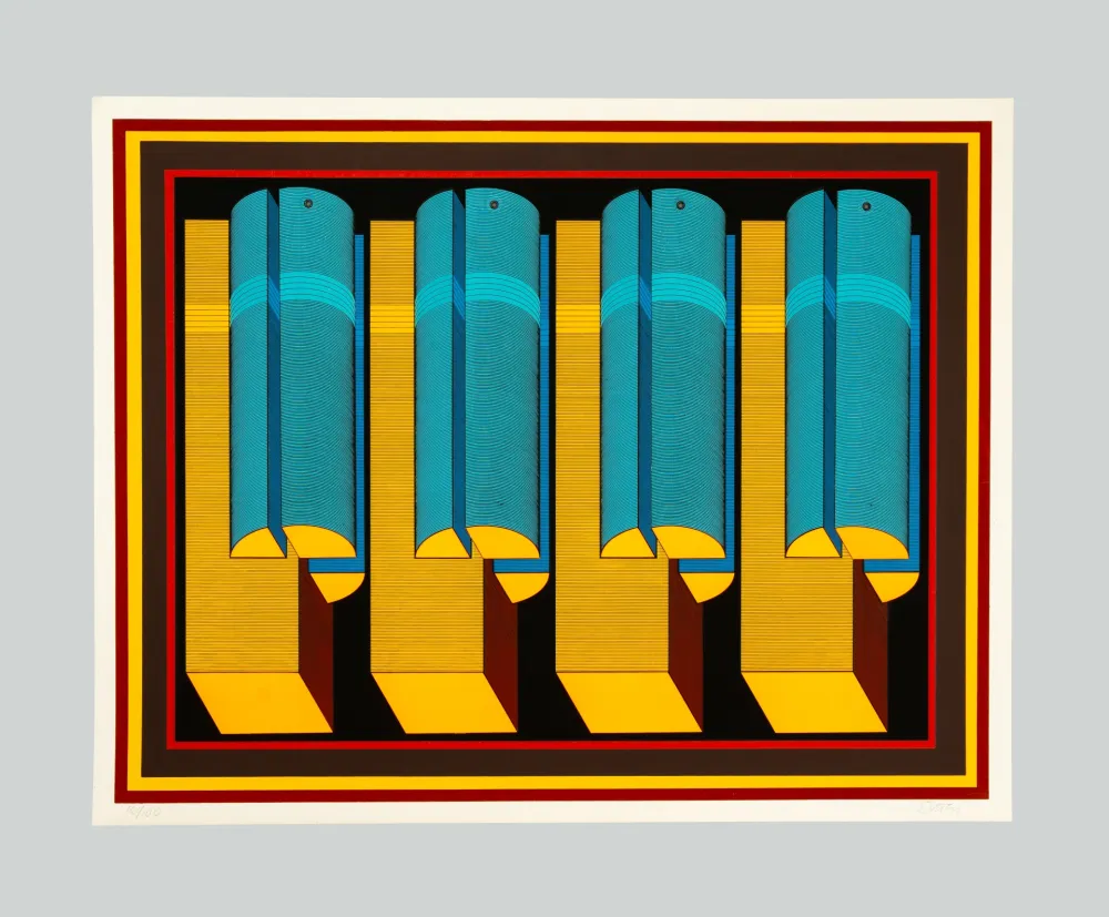 Zeefdruk Sutej - Geometrico mobile (arancio)