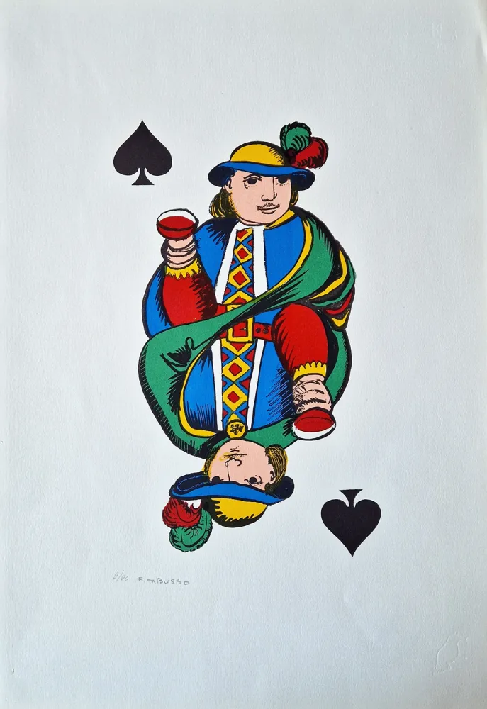 Lithografie Tabusso - Fante di picche