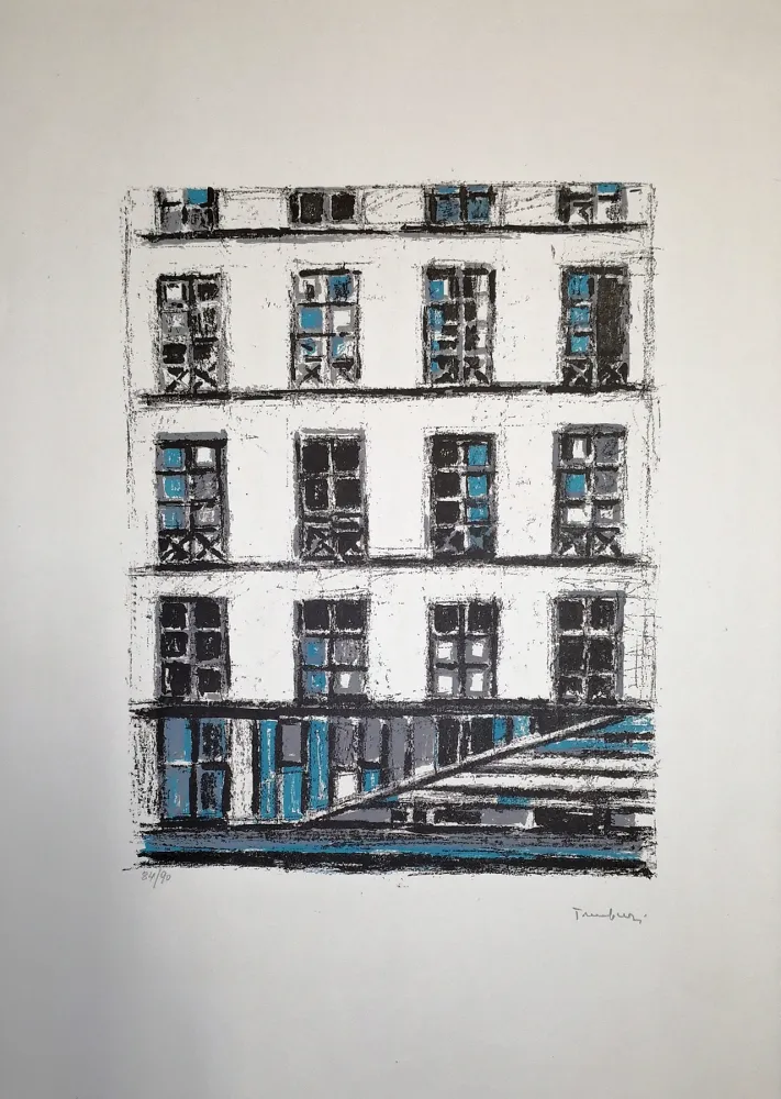 Lithografie Tamburi - Finestre bianche