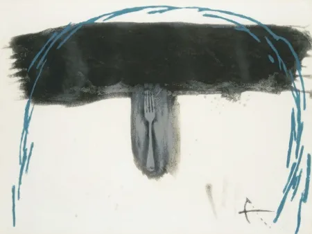 Ets Tàpies - Arc blau (Blauer Bogen) 