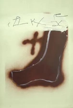Lithografie Tàpies - Pied Marron