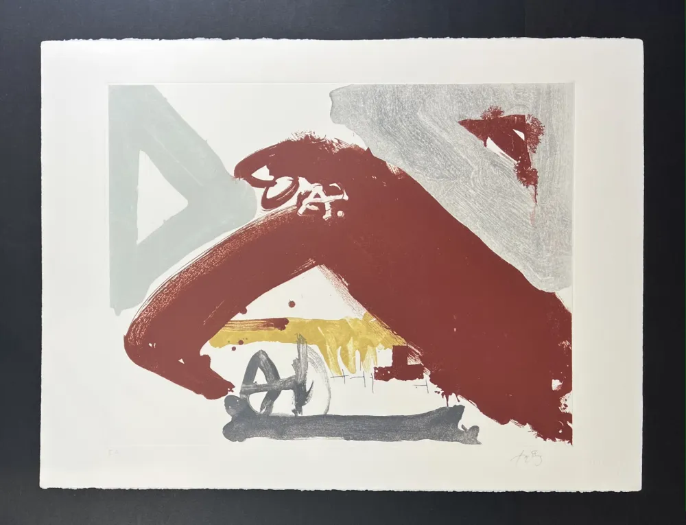 Lithografie Tàpies - Untitled