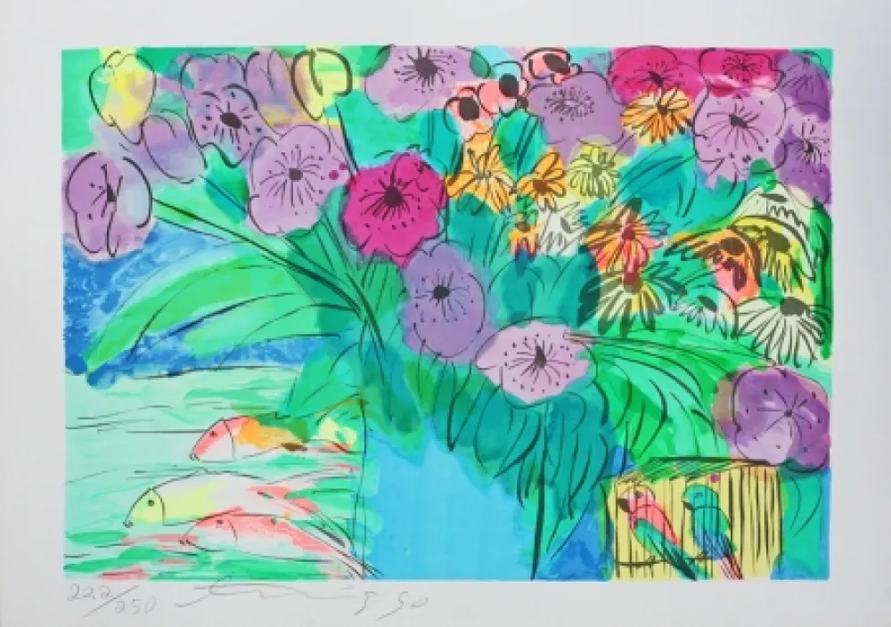 Lithografie Ting - Aquarium fish