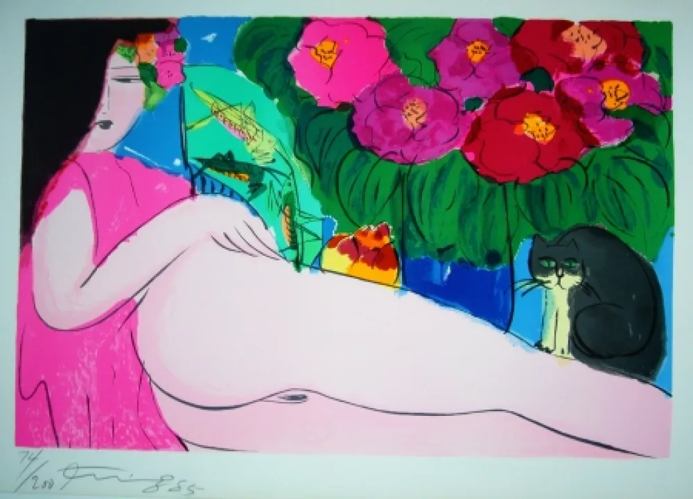 Lithografie Ting - Woman 13