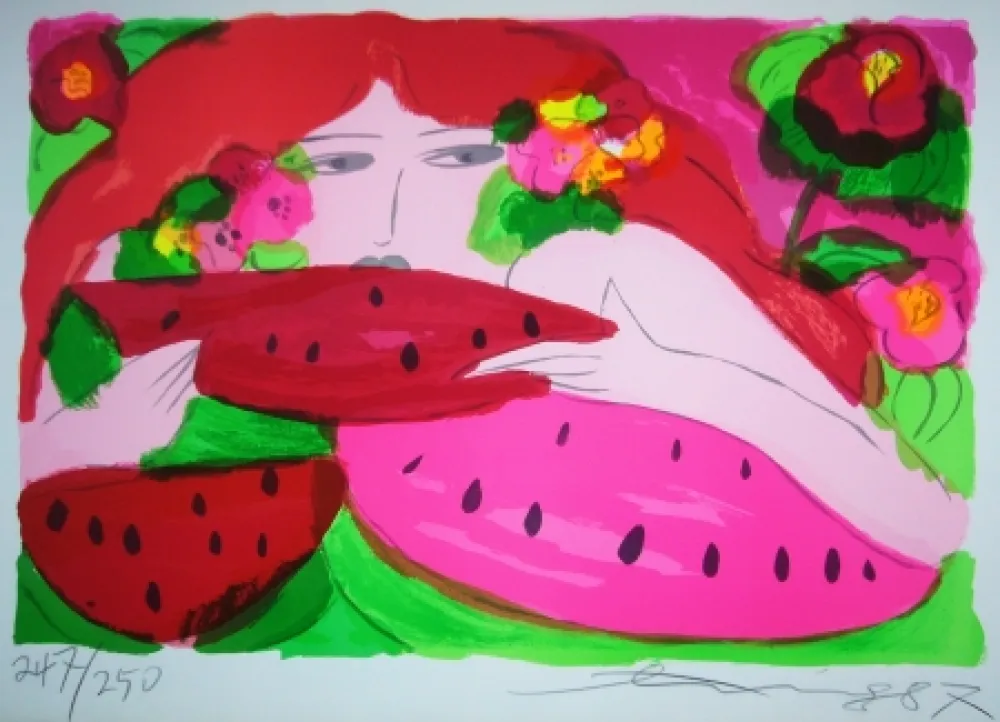 Lithografie Ting - Woman 4