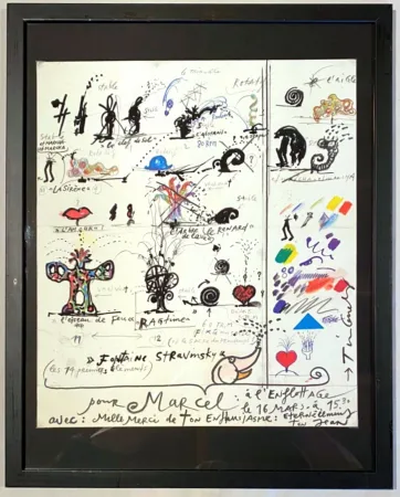 Zeefdruk Tinguely - La Fontaine de Stravinsky