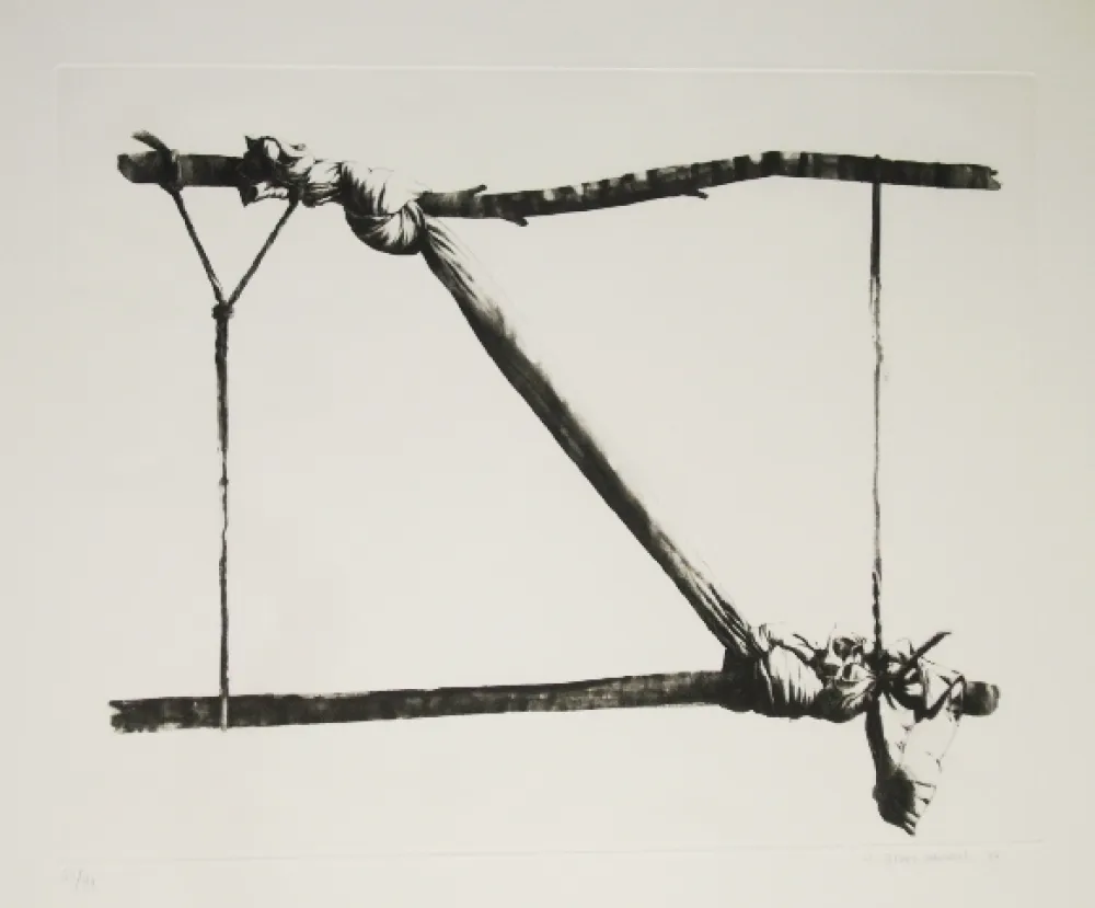 Ets En Aquatint Titus-Carmel - Agrès 1