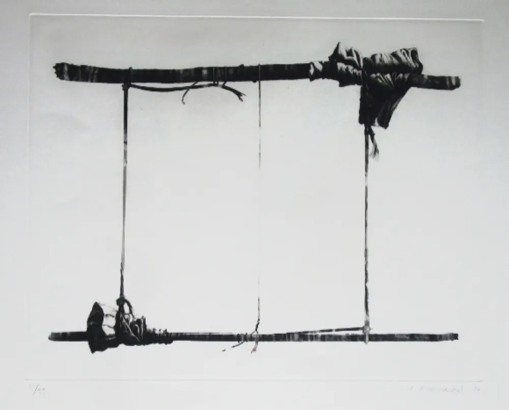 Ets En Aquatint Titus-Carmel - Agrès 4