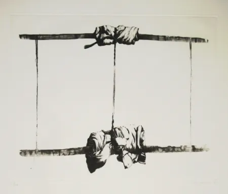 Ets En Aquatint Titus-Carmel - Agrès 5