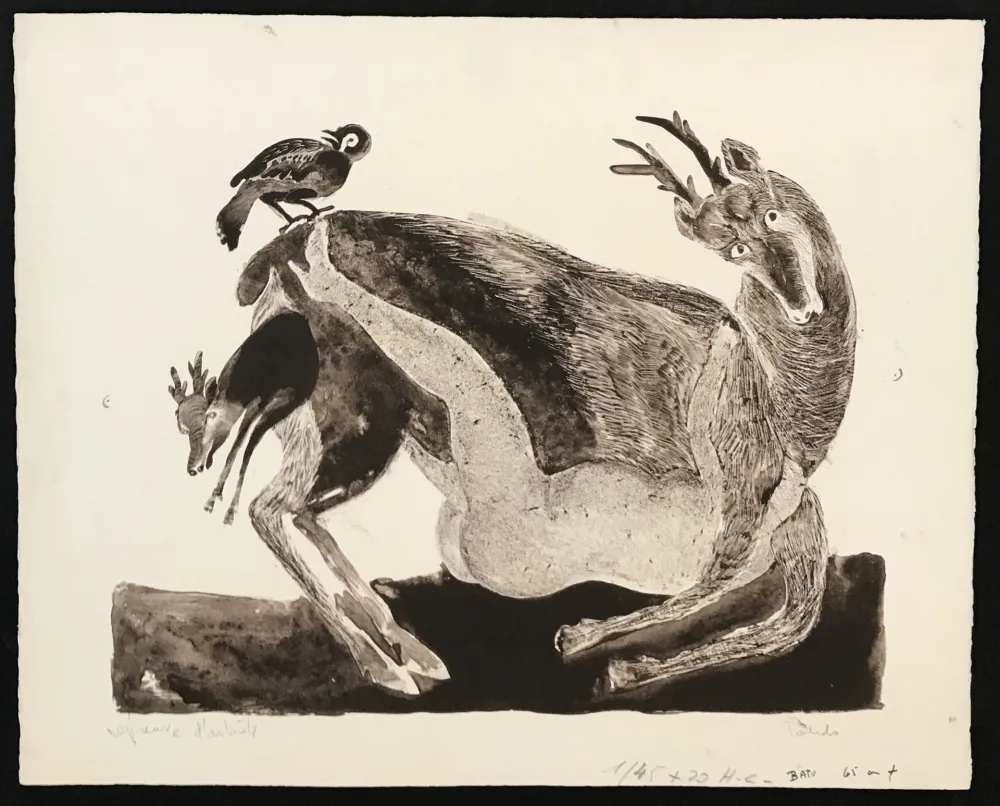 Lithografie Toledo - Deer
