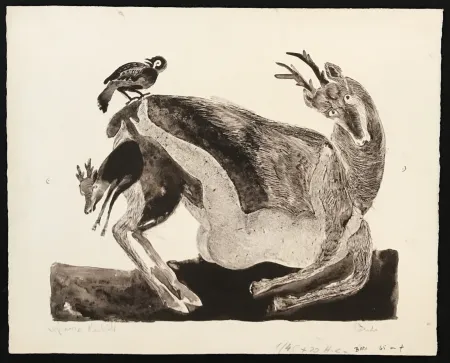 Lithografie Toledo - Deer