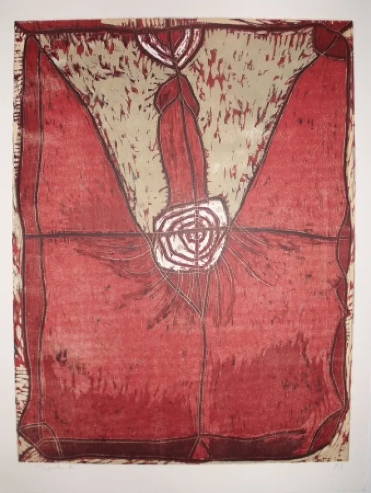 Houtsnede Toledo - Francisco Toledo