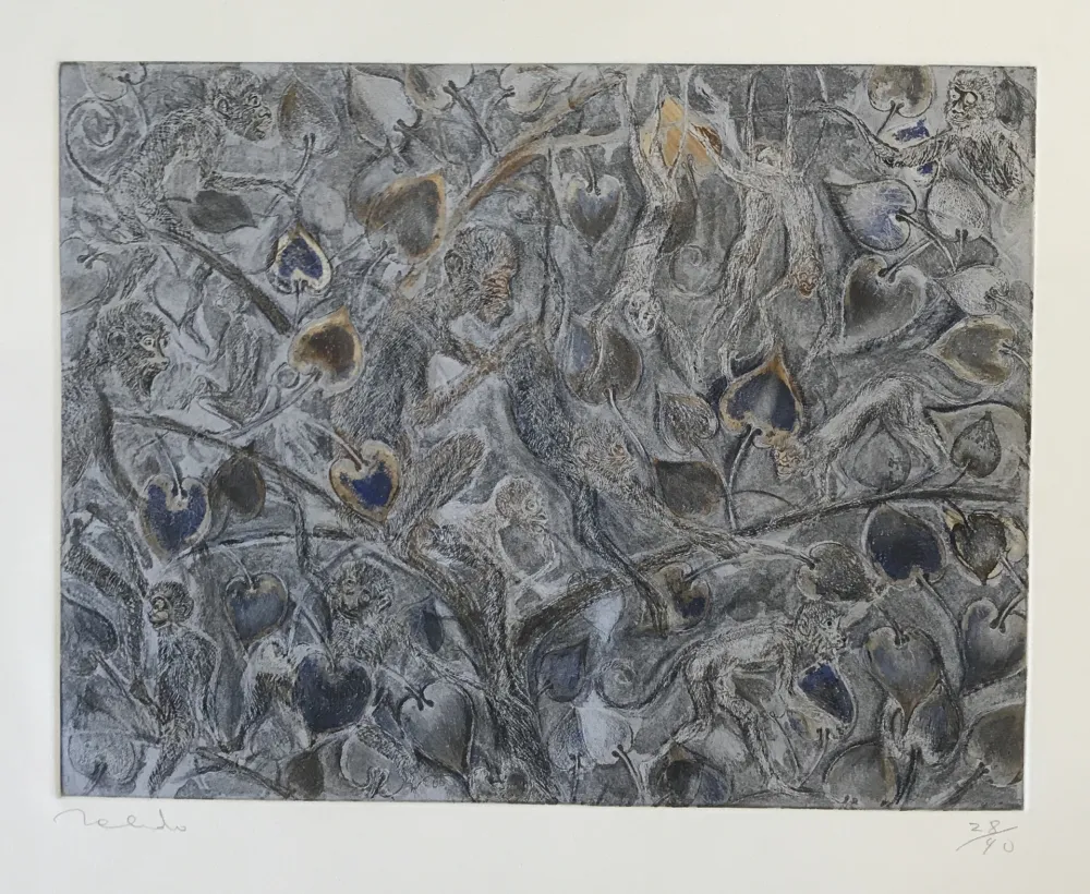 Gravure Toledo - Monkeys in Tree