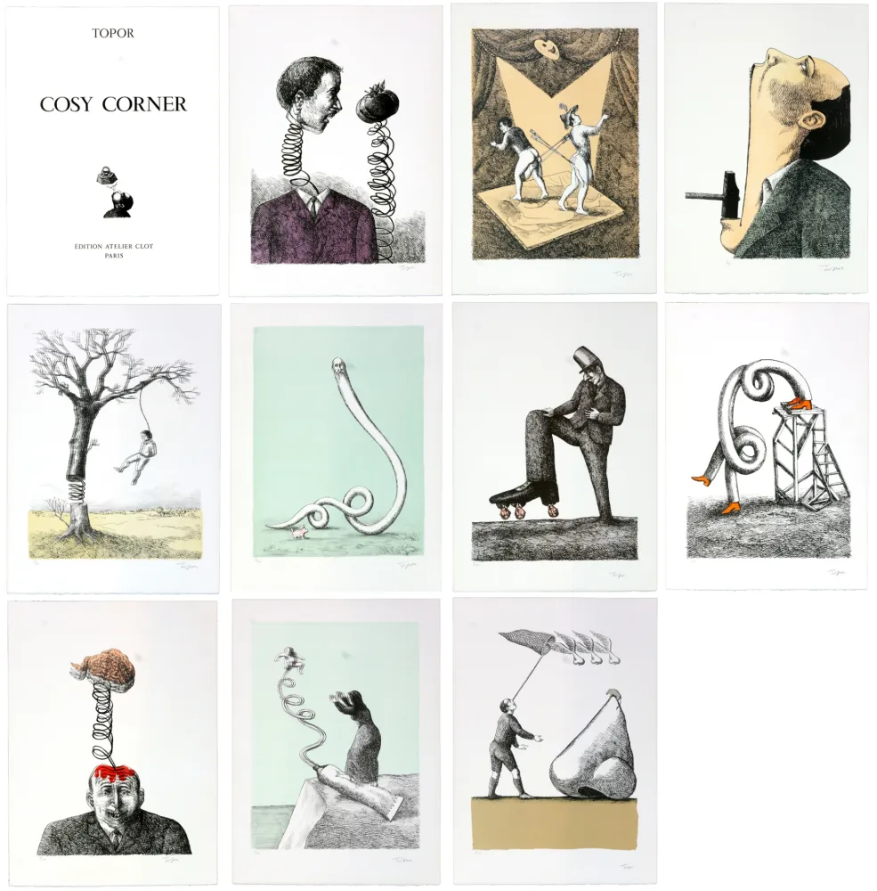 Lithografie Topor - Cosy Corner