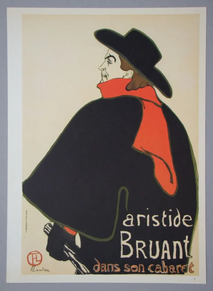 Heliogravure Toulouse-Lautrec - Aristide Bruant - Dans son Cabaret