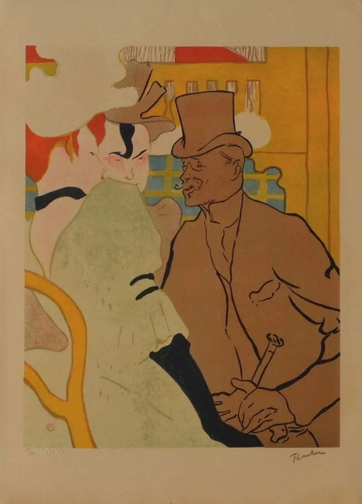 Lithografie Toulouse-Lautrec - L'Anglais au Moulin Rouge