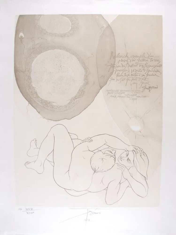 Lithografie Trémois - Envol VII