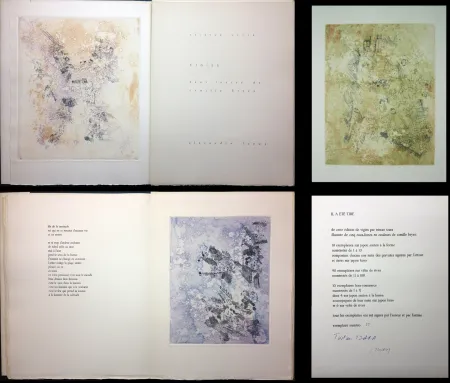 Geïllustreerd Boek Tzara - VIGIES. 5 eaux-fortes de Camille Bryen (1962).