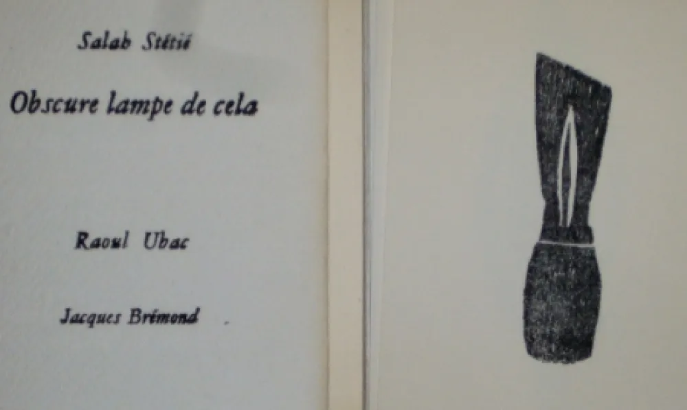 Geïllustreerd Boek Ubac - Obscure lampe de cela