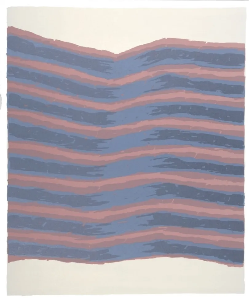 Lithografie Ubac - Strates sur ardoise