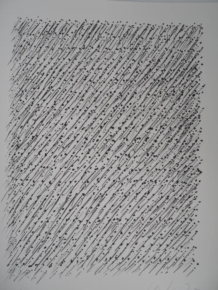 Lithografie Uecker - Le Mouvement 