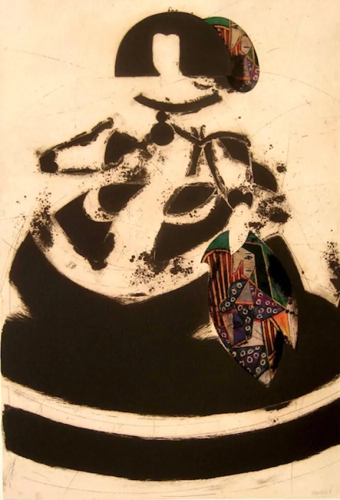 Ets En Aquatint Valdés - Reina Mariana