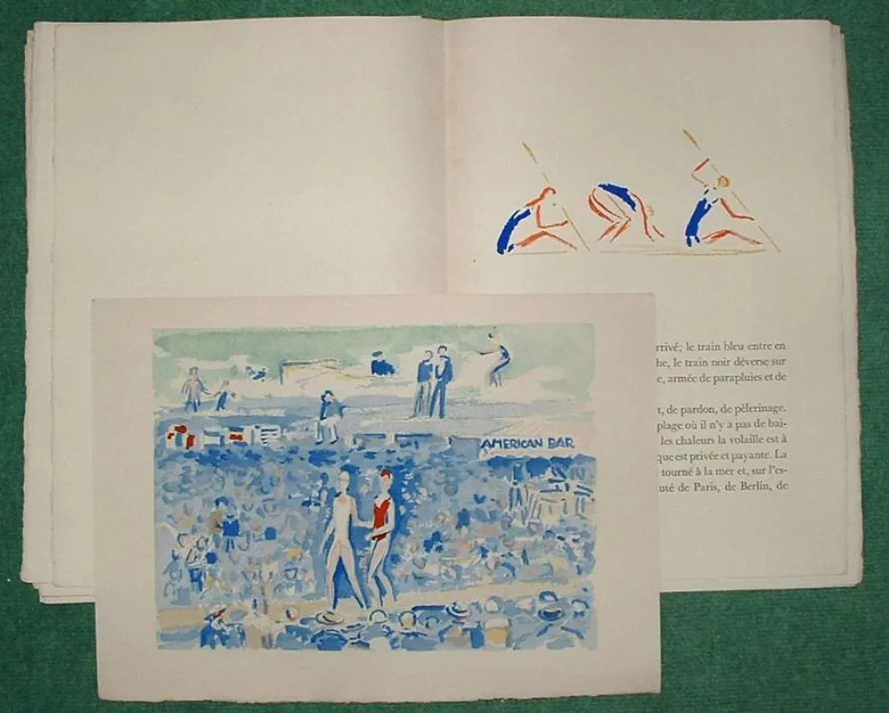 Geïllustreerd Boek Van Dongen - DEAUVILLE par Paul Poiret. 10 AQUARELLES DE VAN DONGEN (1931)