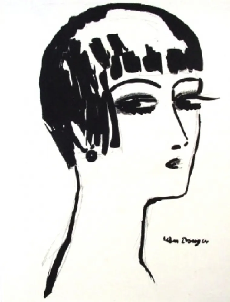 Lithografie Van Dongen - Les Cheveux Courts