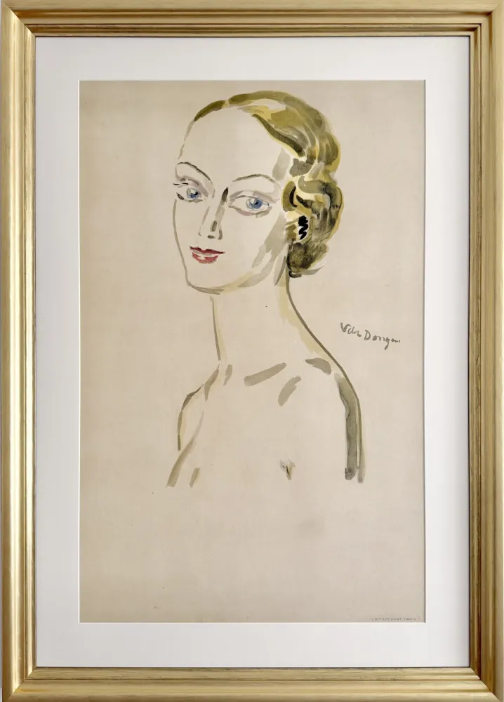 Lithografie Van Dongen - Mademoiselle Paris