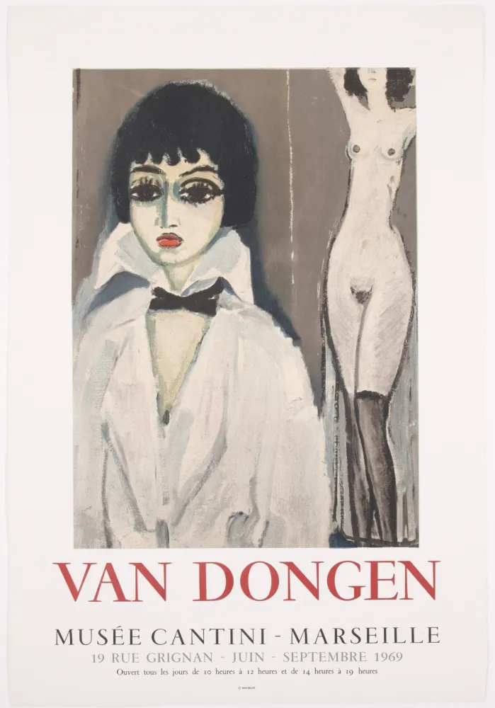 Lithografie Van Dongen - Marcele Leoni with nude