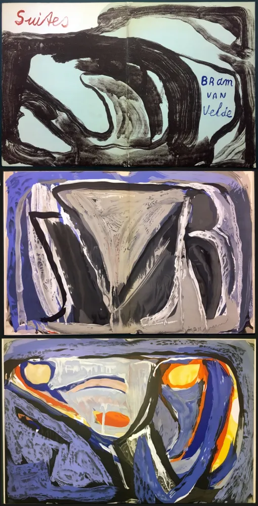 Geïllustreerd Boek Van Velde - 7 Lithographies pour le Catalogue Galerie Krugier n°1 (1962)