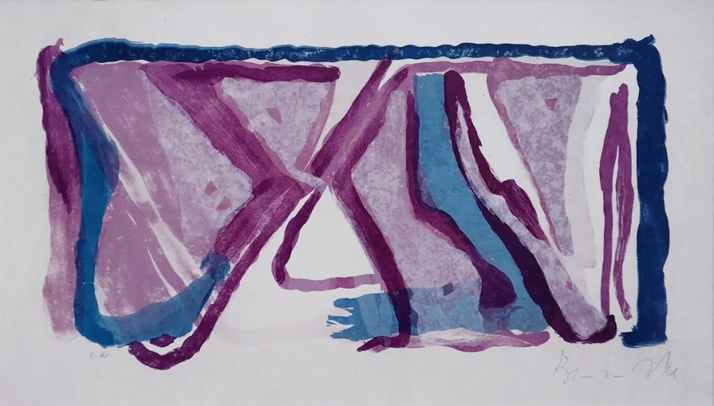 Lithografie Van Velde - Composition 170