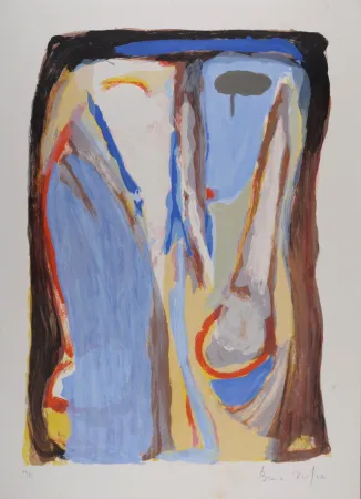 Lithografie Van Velde - Composition MP 059, 1970 - Hand-signed