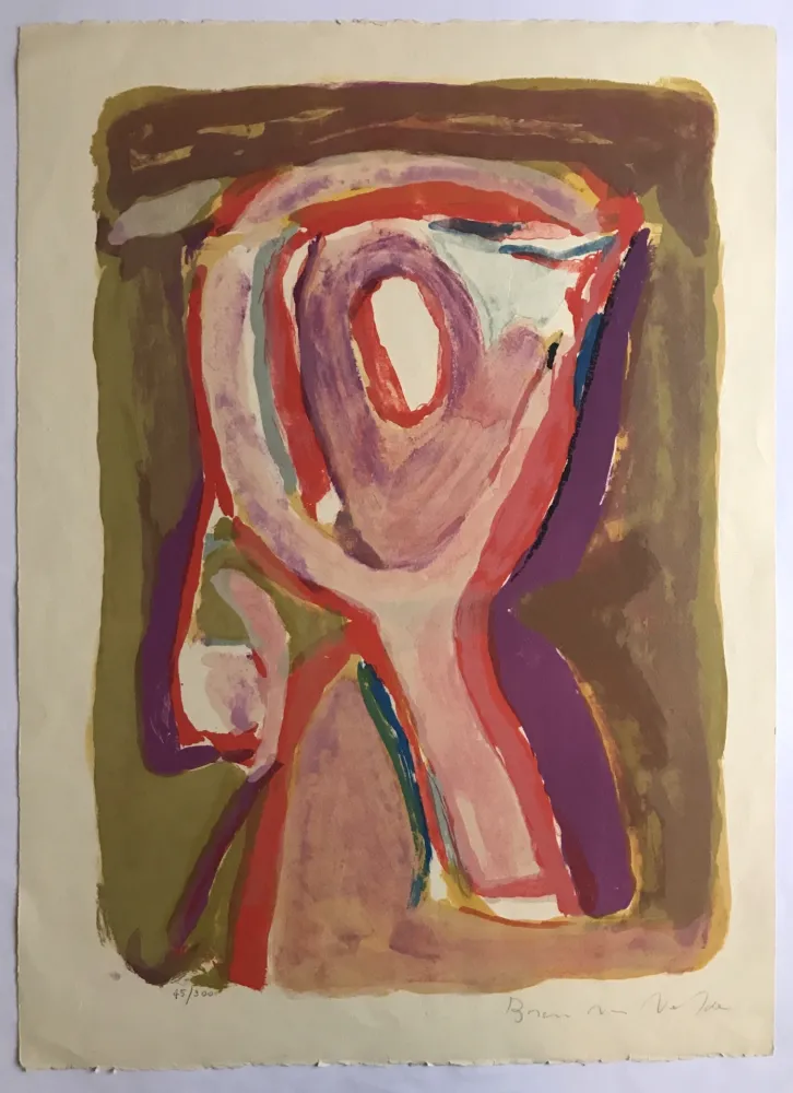 Lithografie Van Velde - Crépuscule