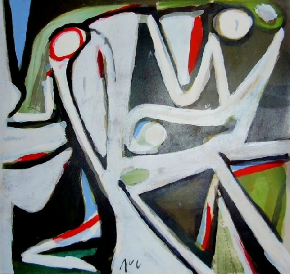 Lithografie Van Velde - MP 390 - Desertique