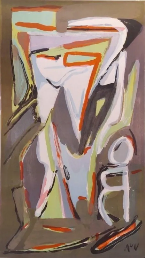 Lithografie Van Velde - Nord