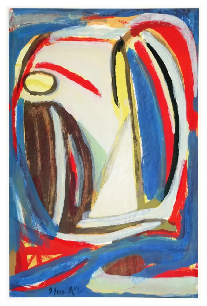 Lithografie Van Velde - Sans titre