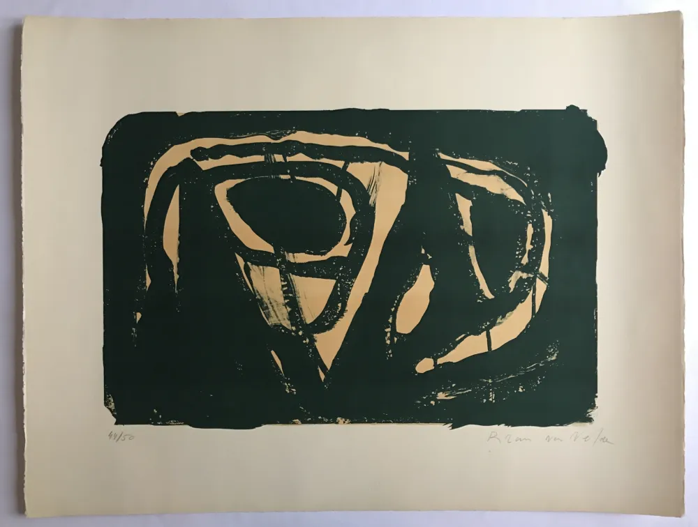 Lithografie Van Velde - Sans titre (MP 023)