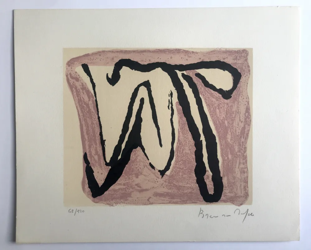 Lithografie Van Velde - Sans titre (MP 83)