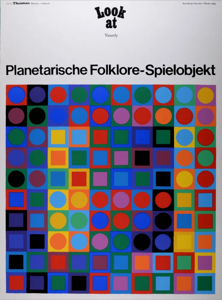 Zeefdruk Vasarely - (After) Planetarische Folklore-Spielobjekt, 1969