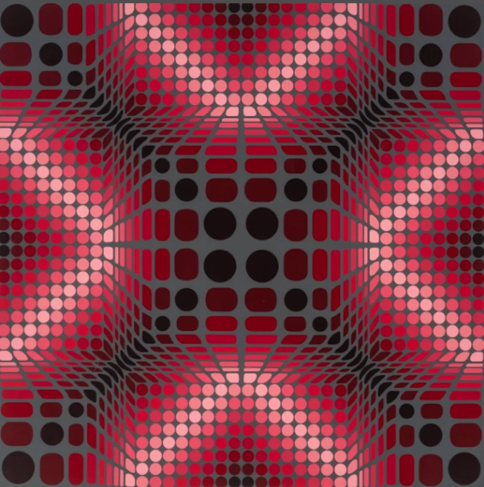 Zeefdruk Vasarely - Boulouss