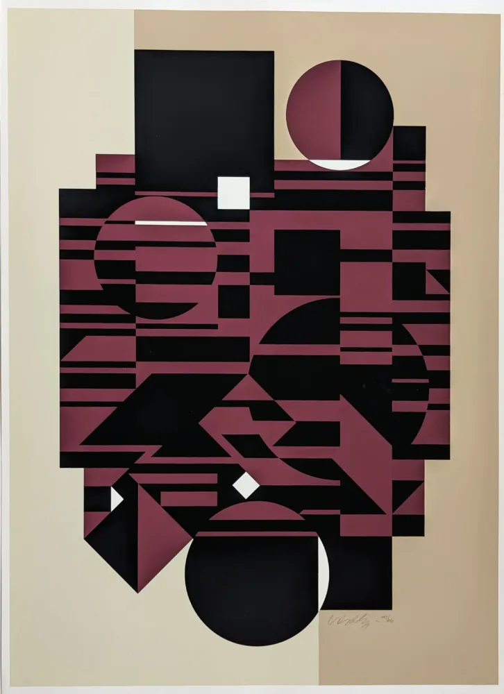 Zeefdruk Vasarely - Elbrouz