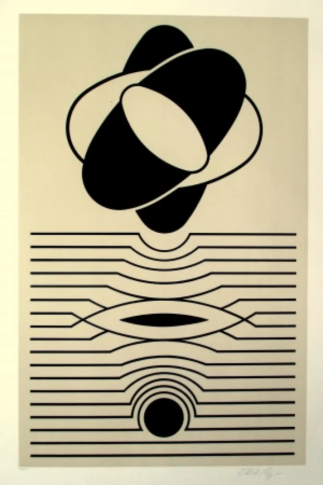 Zeefdruk Vasarely - Kerhon