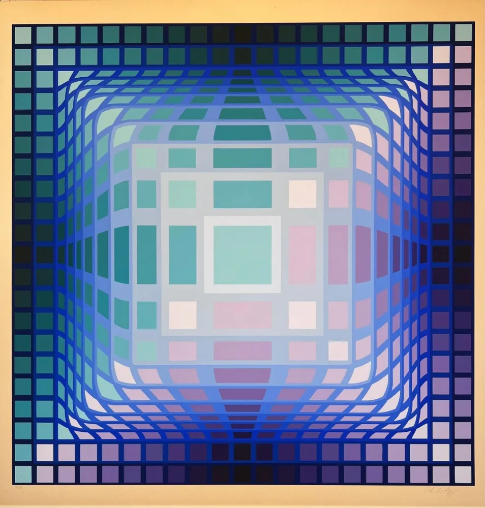 Zeefdruk Vasarely - Koska-Pint 