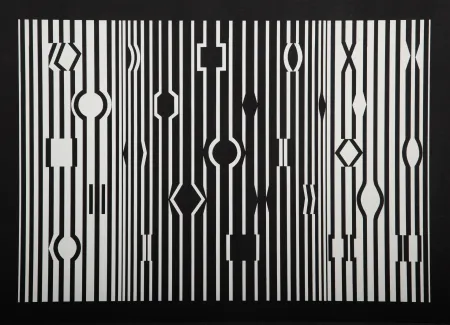 Zeefdruk Vasarely - Markab, from Album I