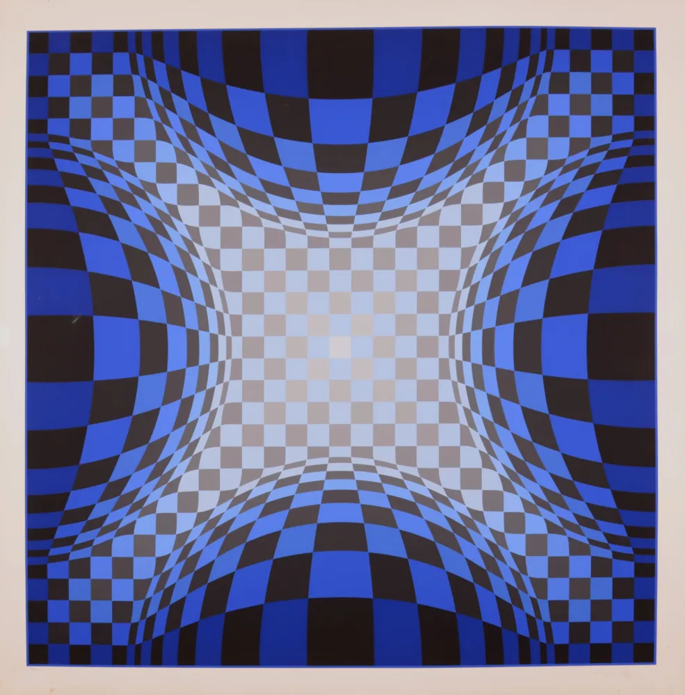 Zeefdruk Vasarely - OND-LZ, 1974