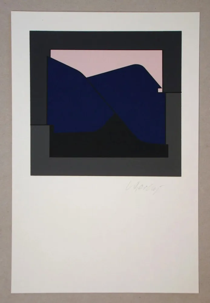 Zeefdruk Vasarely - Poprad