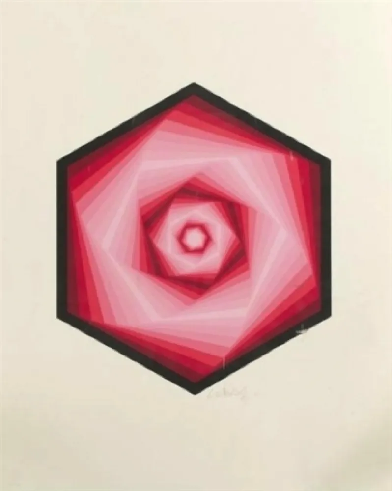 Zeefdruk Vasarely - Radau