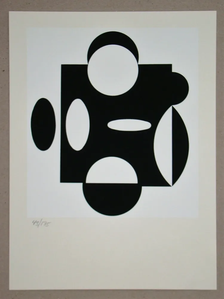 Zeefdruk Vasarely - Terreur
